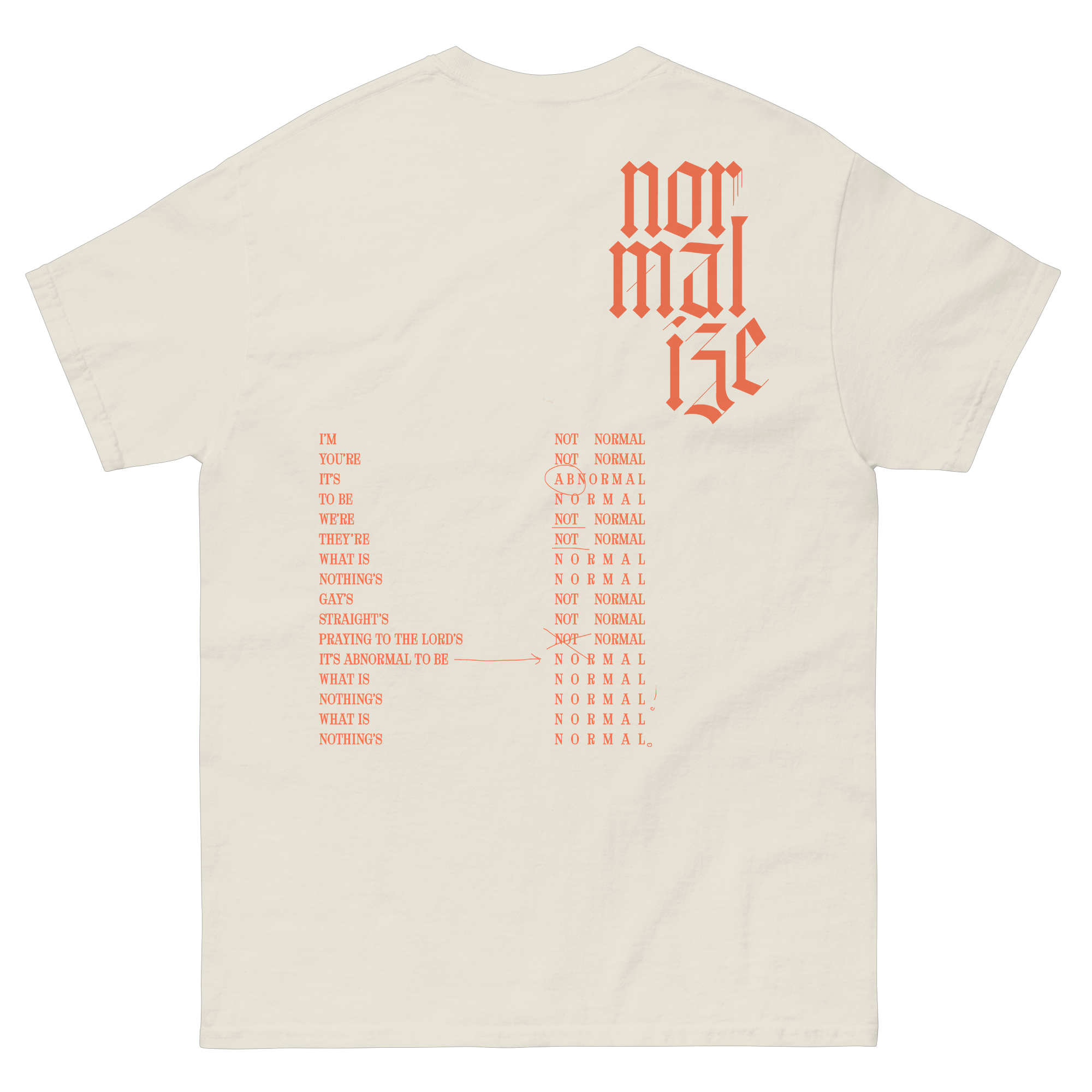 Normalize Tee - Beige