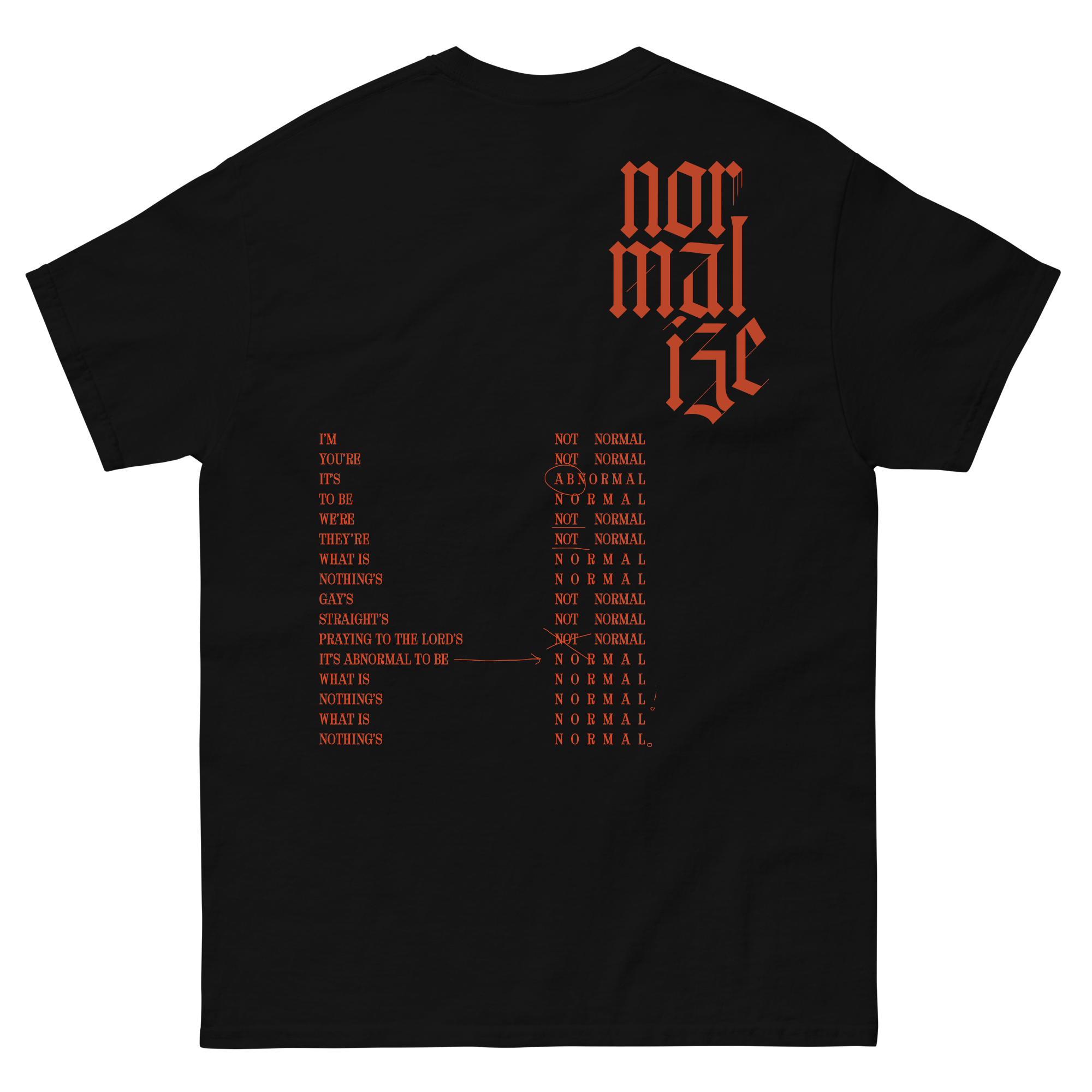 Normalize Tee - Black