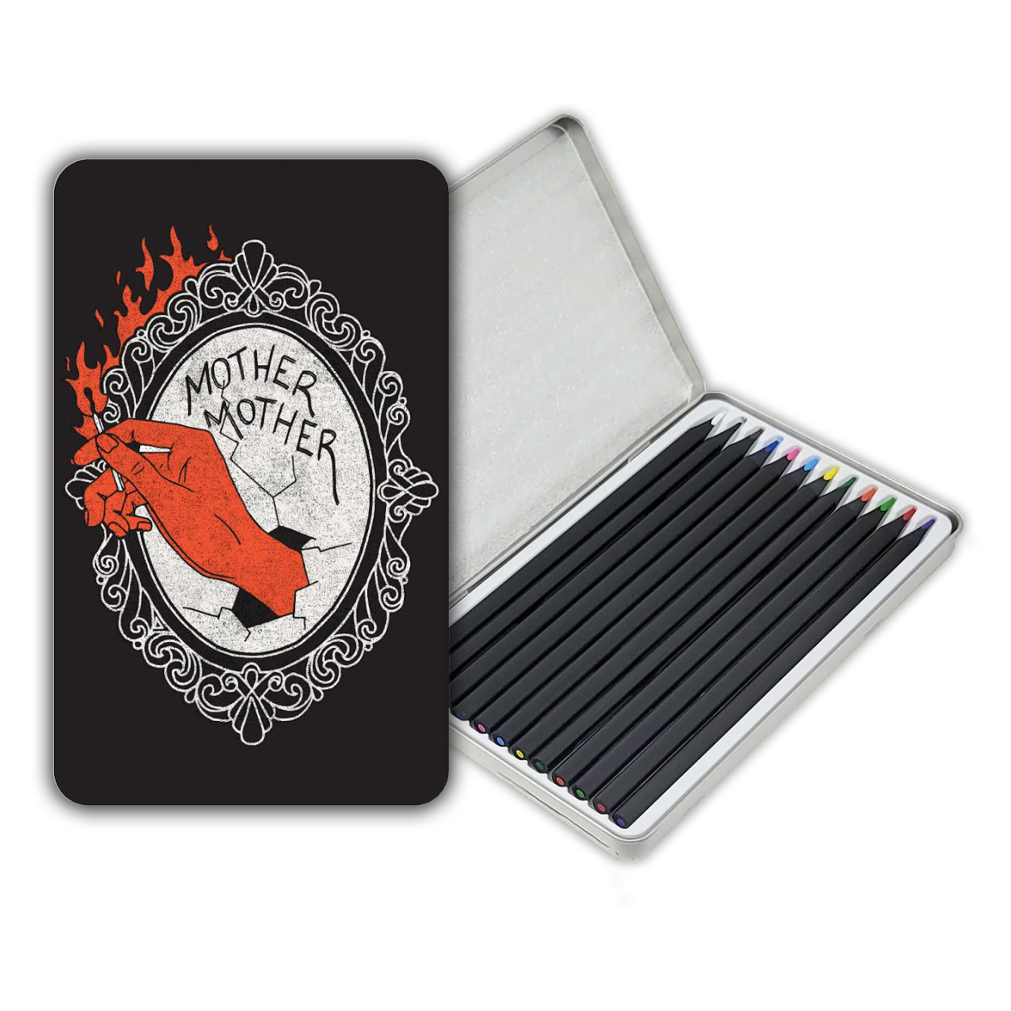 Hand Mirror Colored Pencil Set