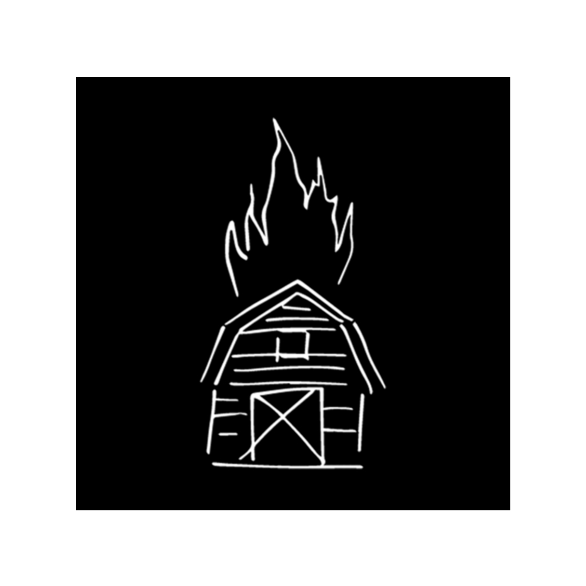 Burning Barn Magnet