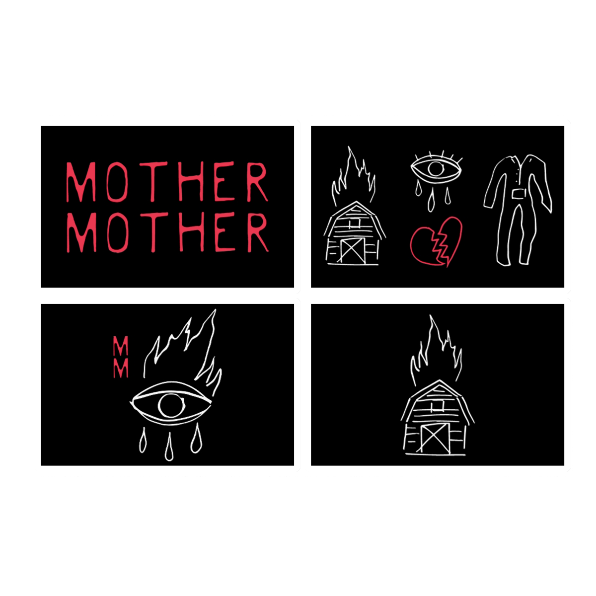 Burning Barn Sticker Sheet