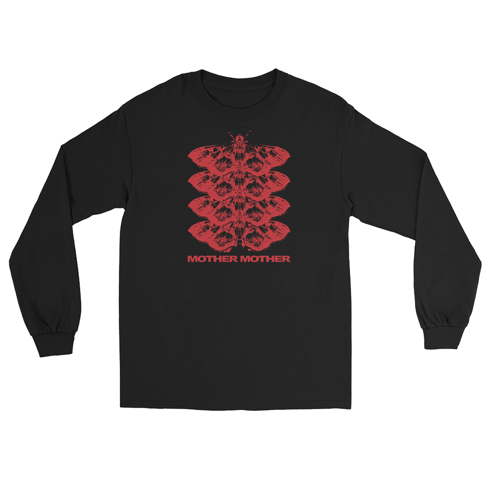 Moth Long Sleeve Tee - Black