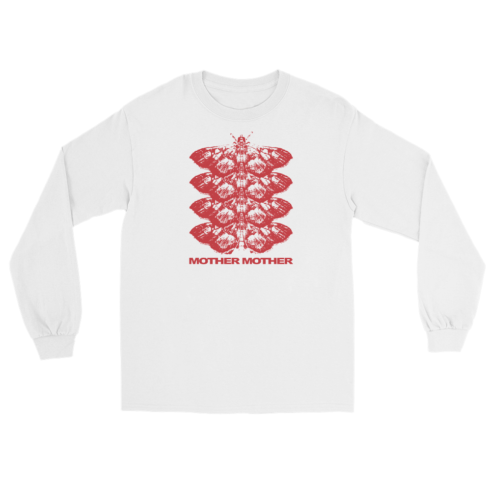 Moth Long Sleeve Tee - White