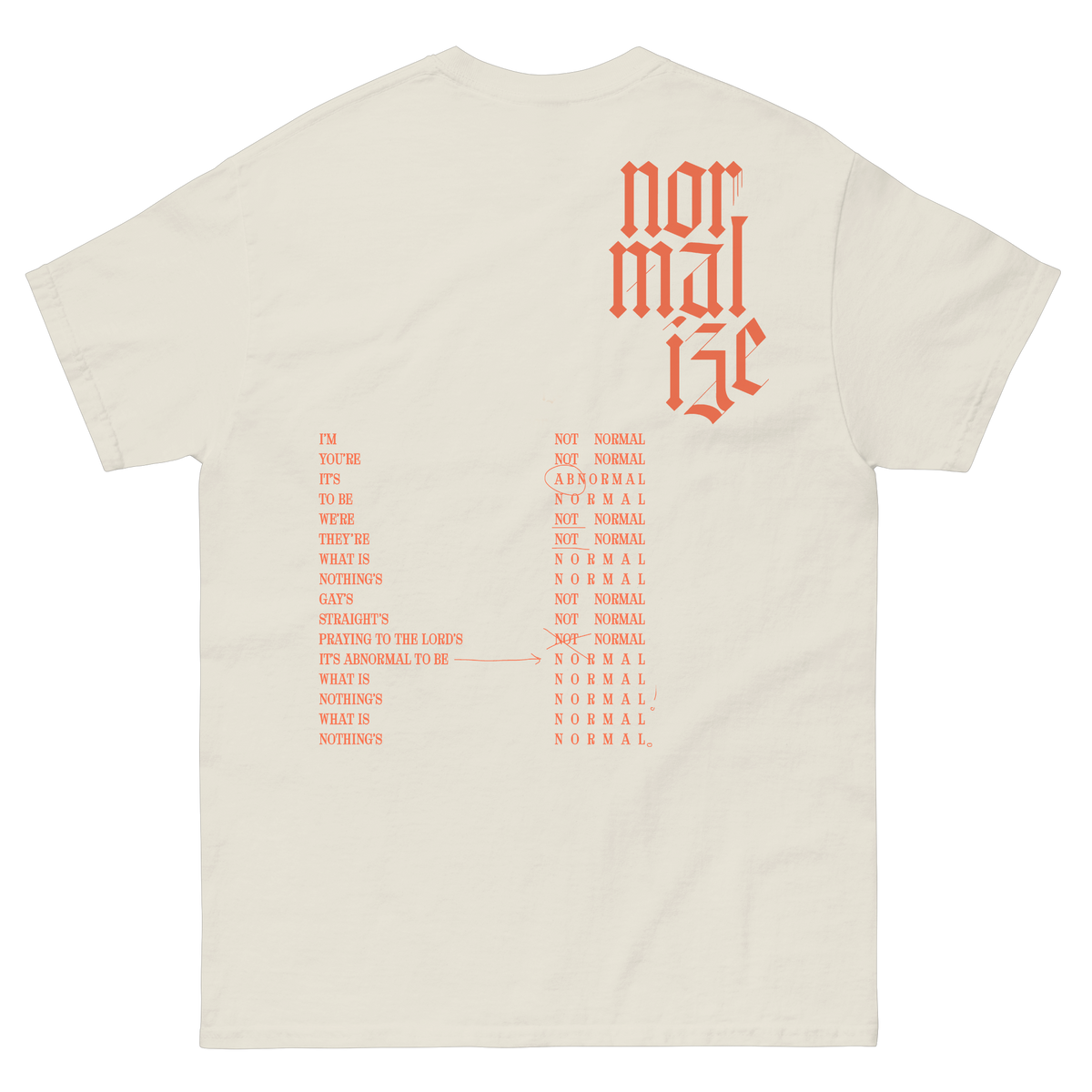 Normalize Tee - Beige