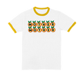 Peach Logo Ringer Tee