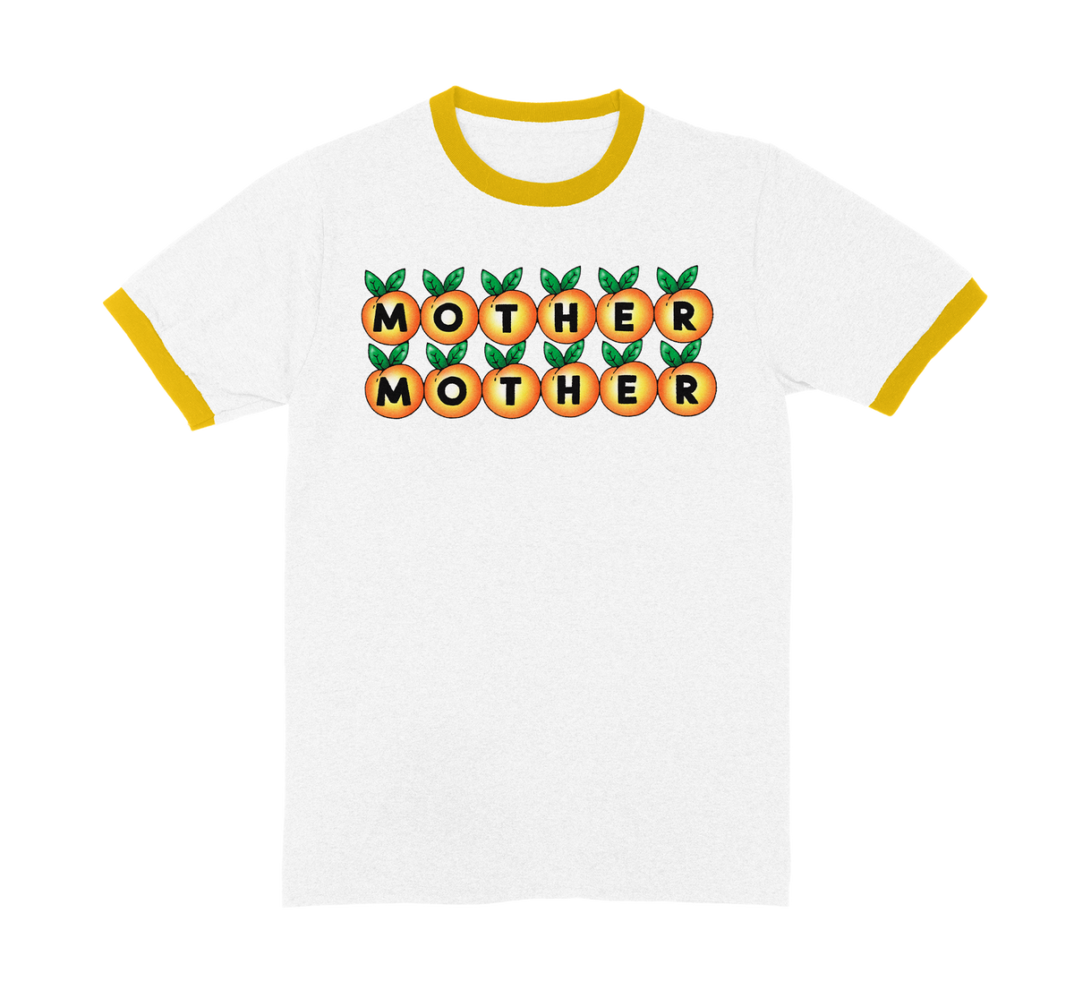 Peach Logo Ringer Tee