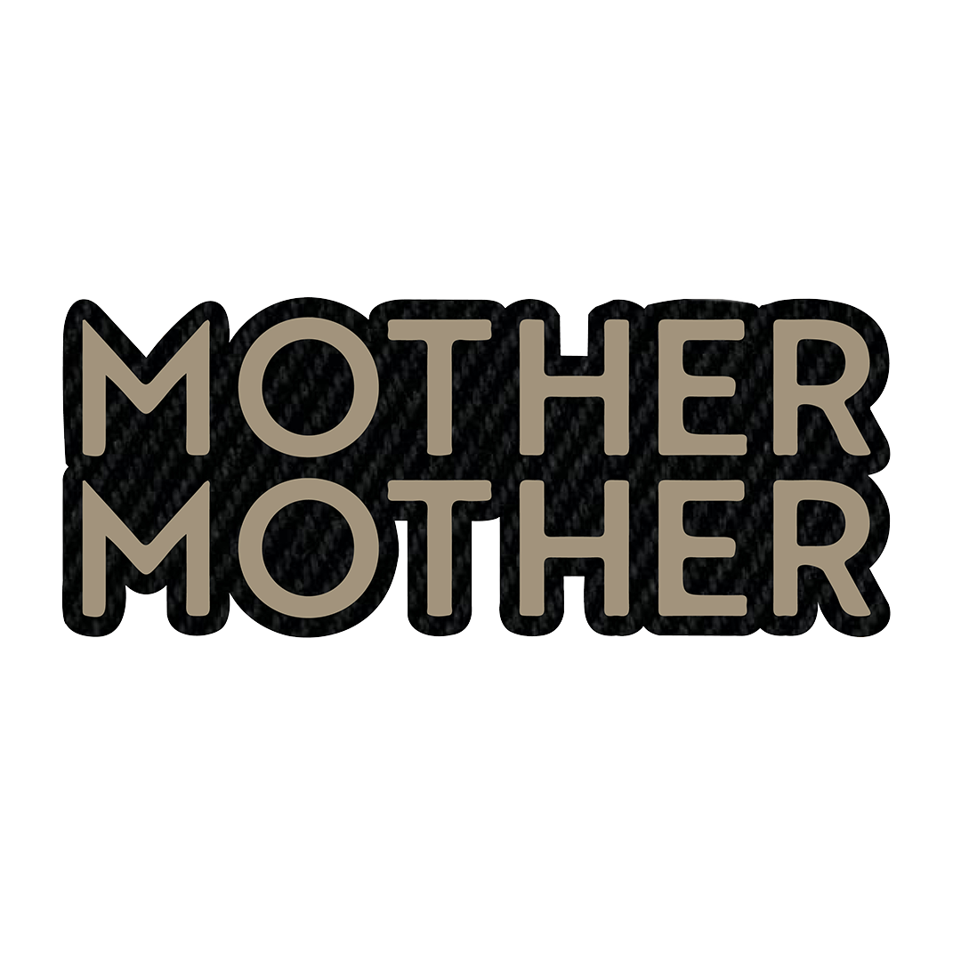 Mother Mother black and gold logo patch